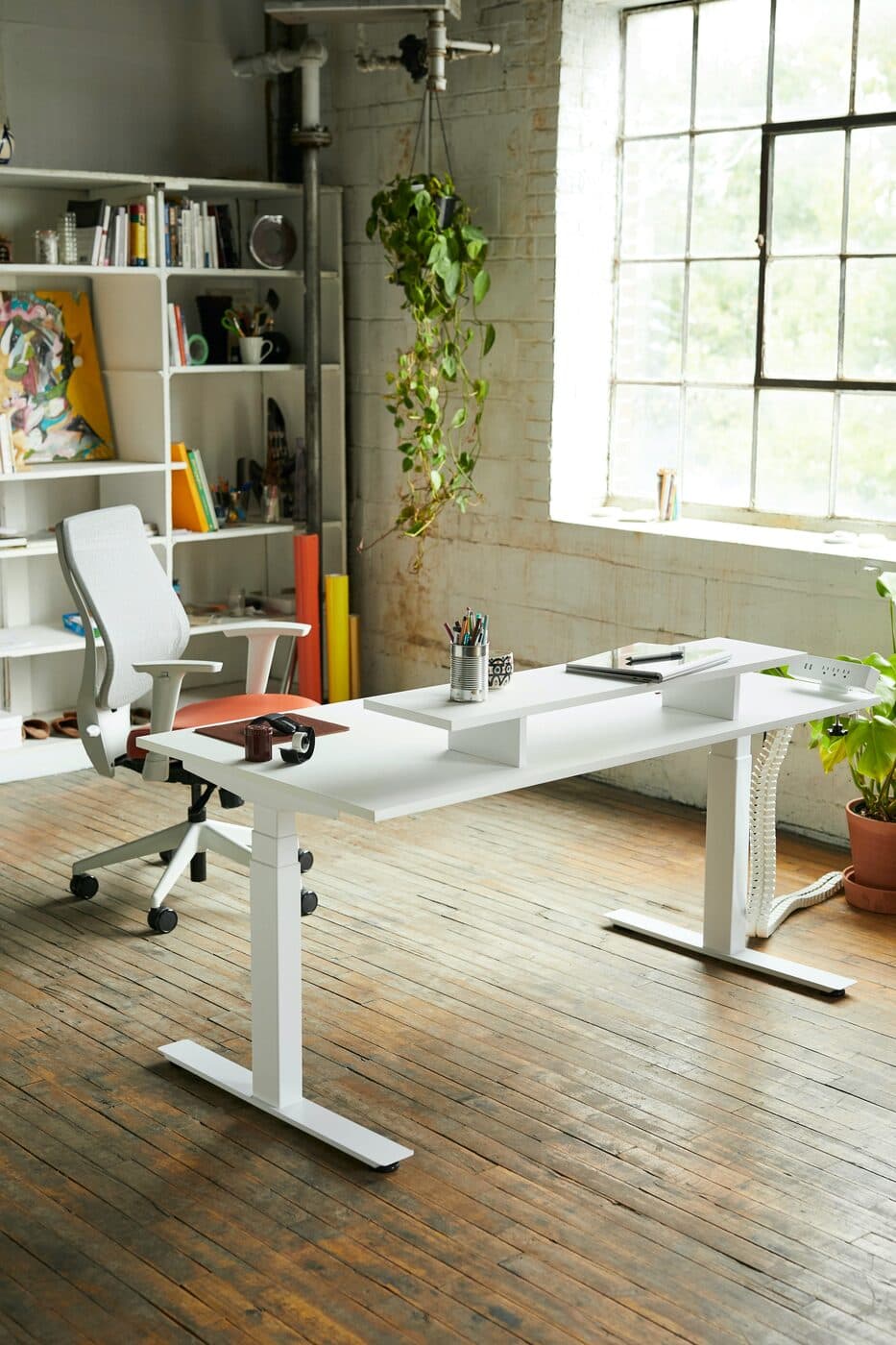 A bright, modern workspace